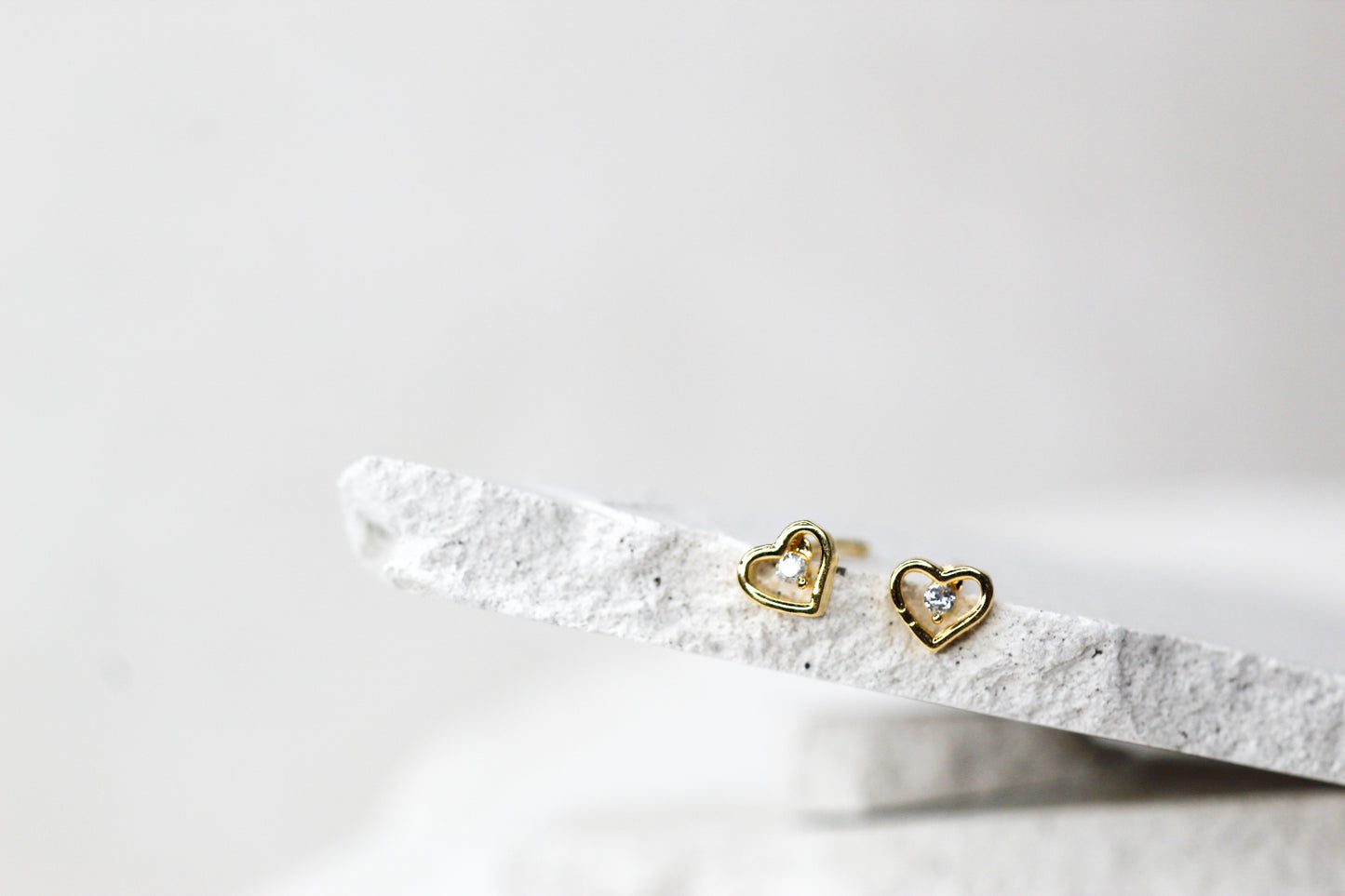 Aros Corazón circón