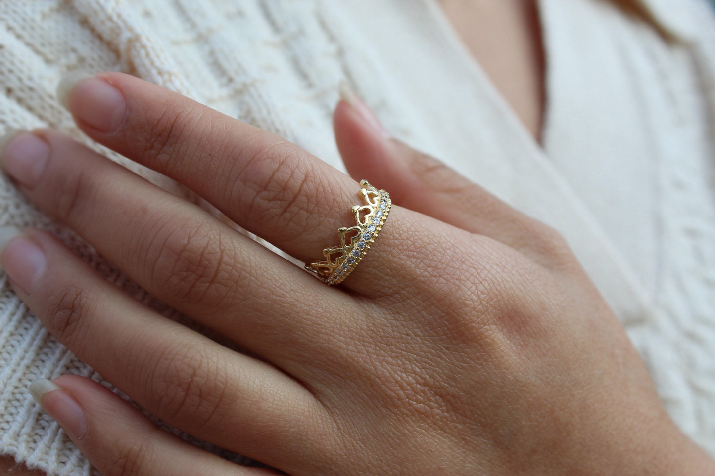 Anillo Corazones Frost