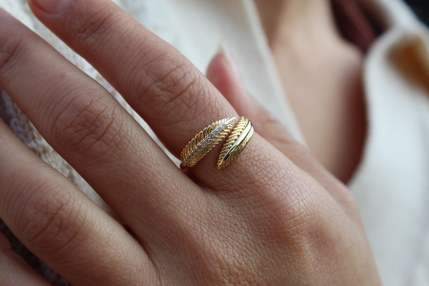 Anillo Dua Hoja Frost