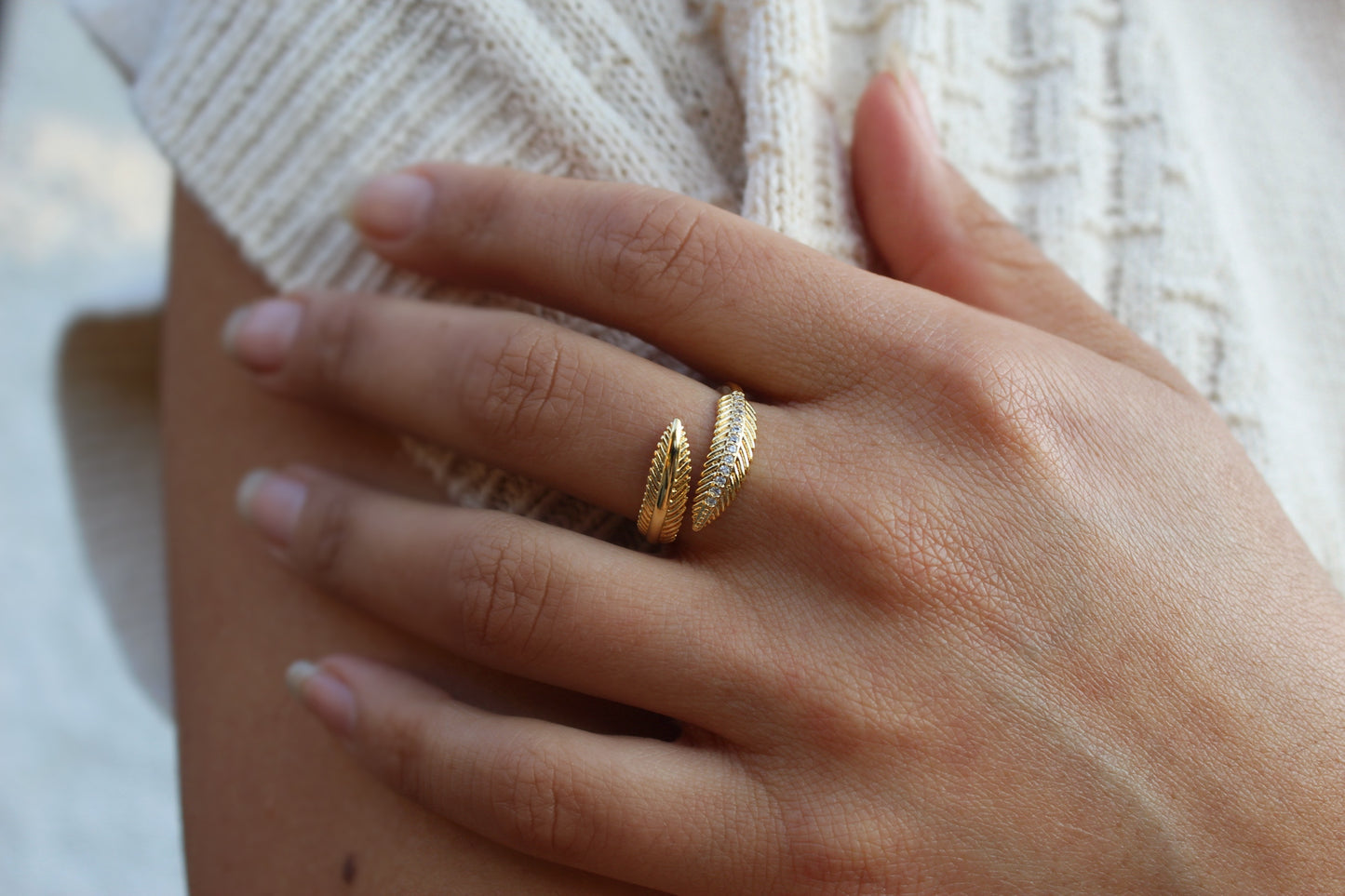 Anillo Dua Hoja Frost