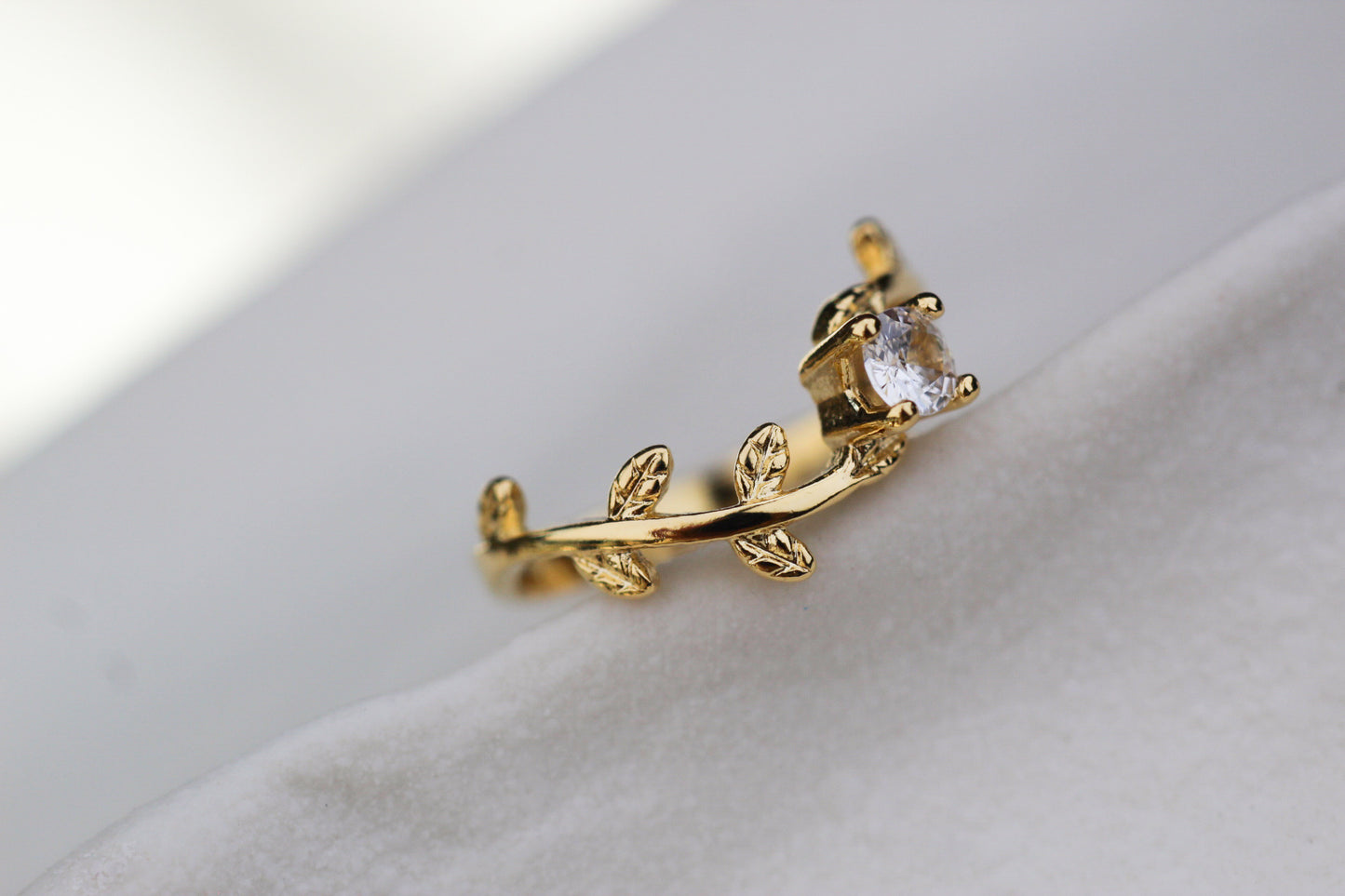 Anillo Hoja Curva Luz