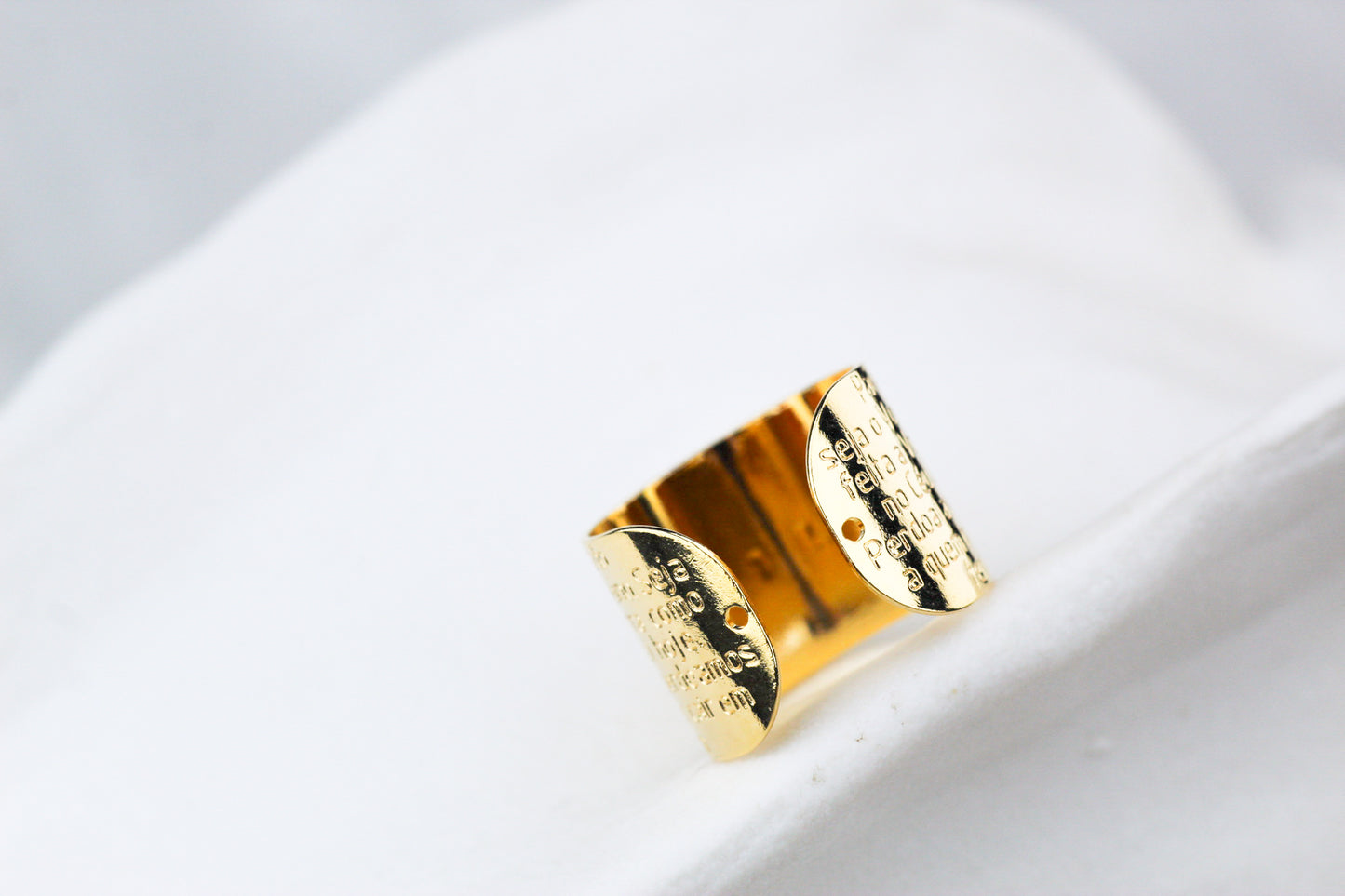 Anillo Padre Nuestro rodio