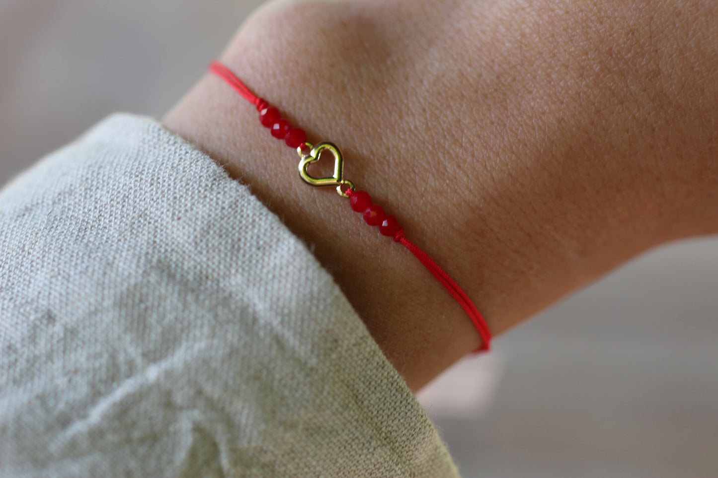 Pulsera BB corazón cali rojo
