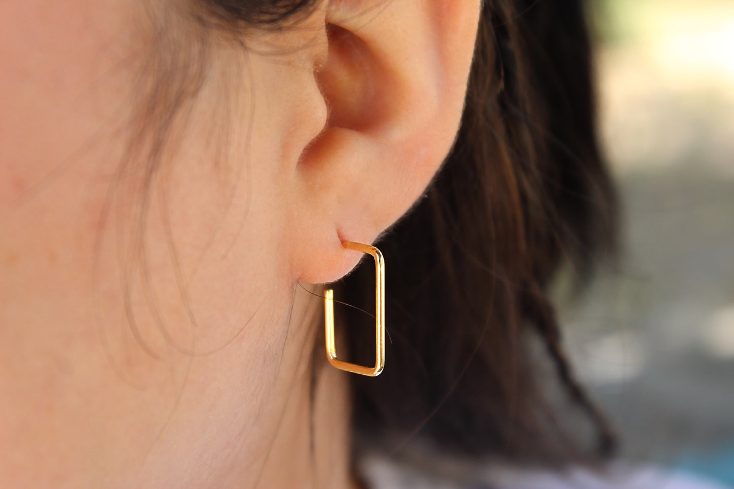 Argollas Rectangular