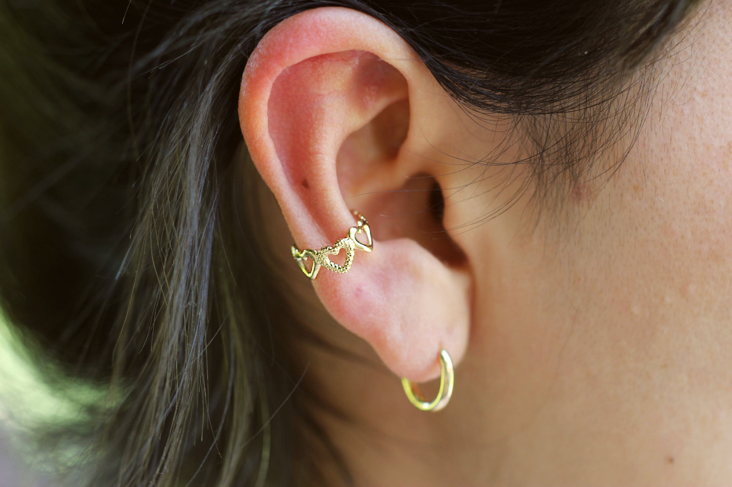 Earcuff Corazones