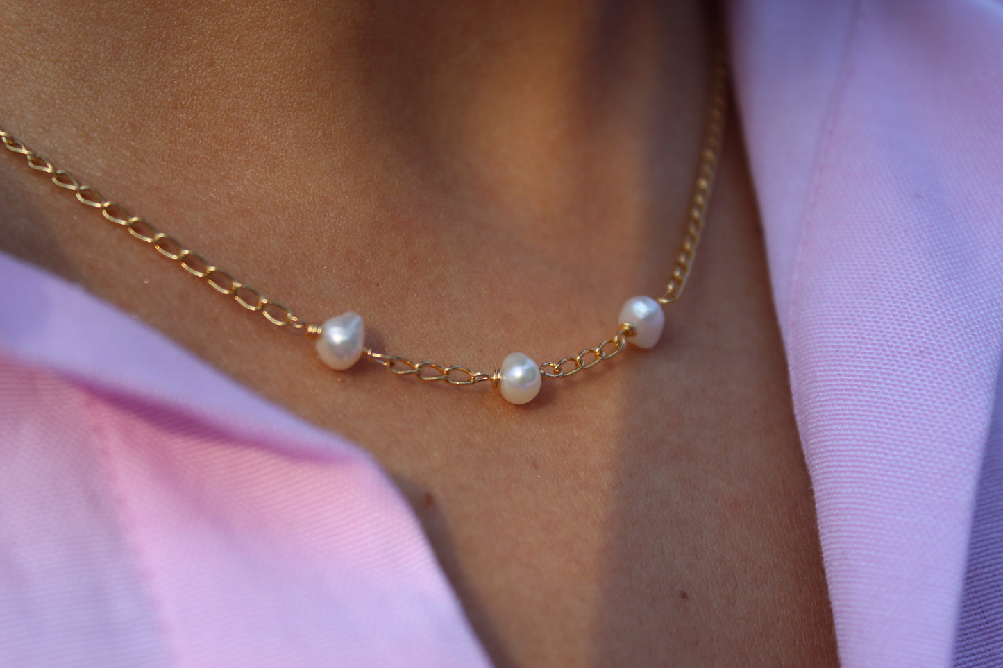 Collar Tri Perla