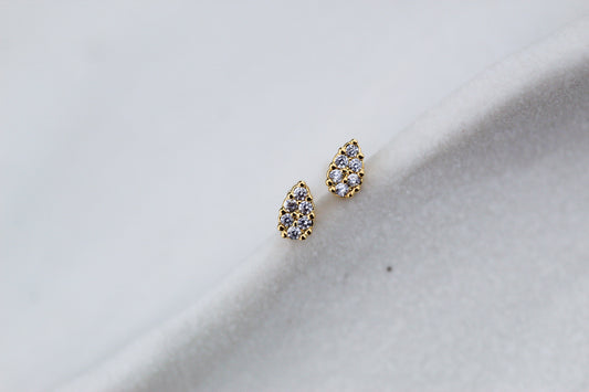 Aros Drops Frost 5 mm, luz precisa que realza tu rostro