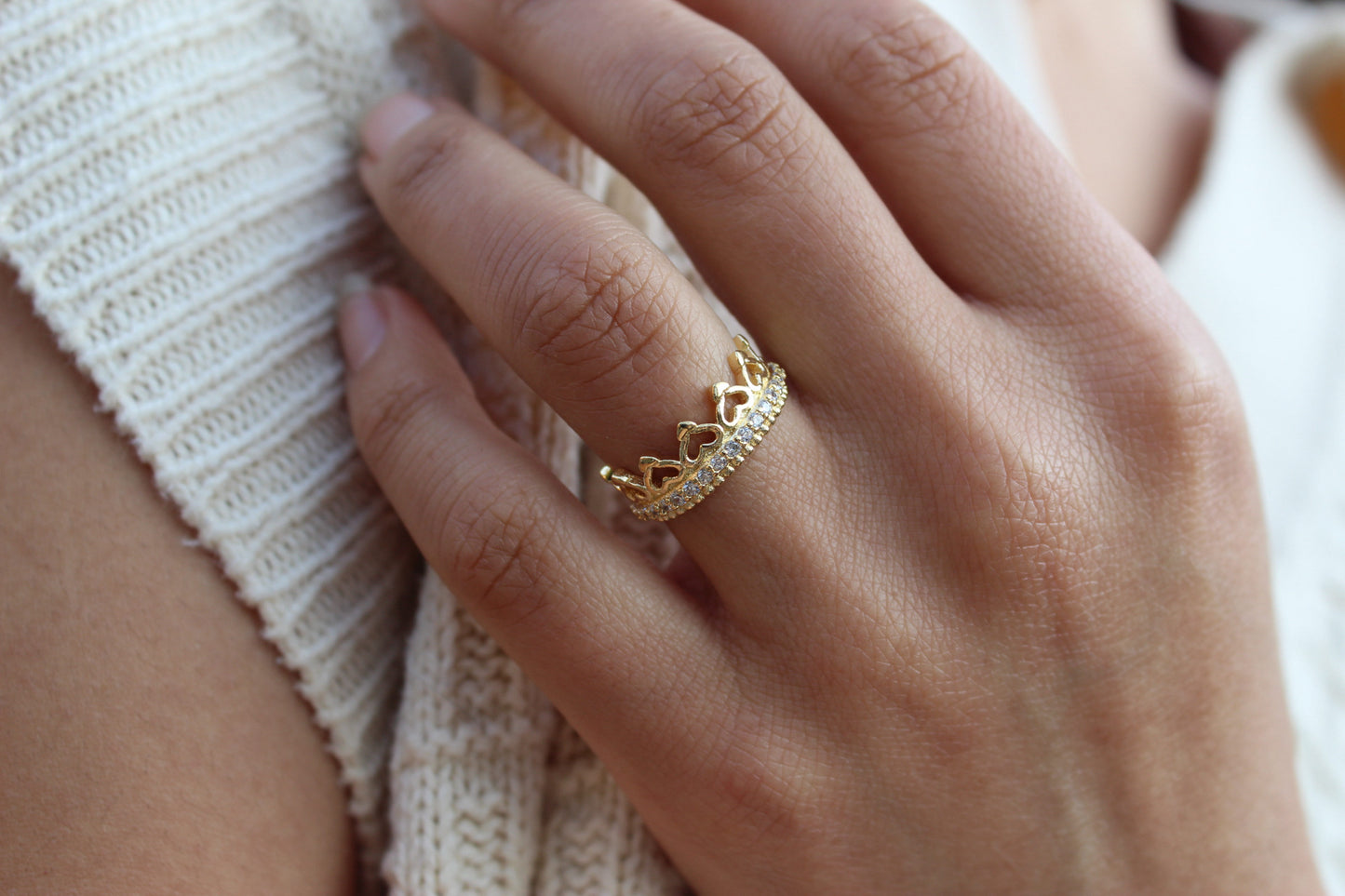 Anillo Corazones Frost