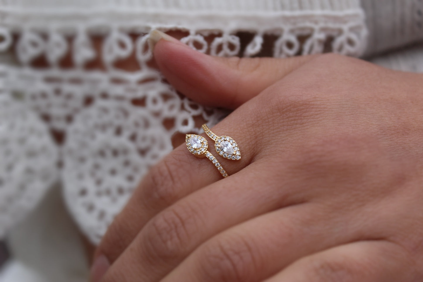 Anillo Dua Drops f. Luz
