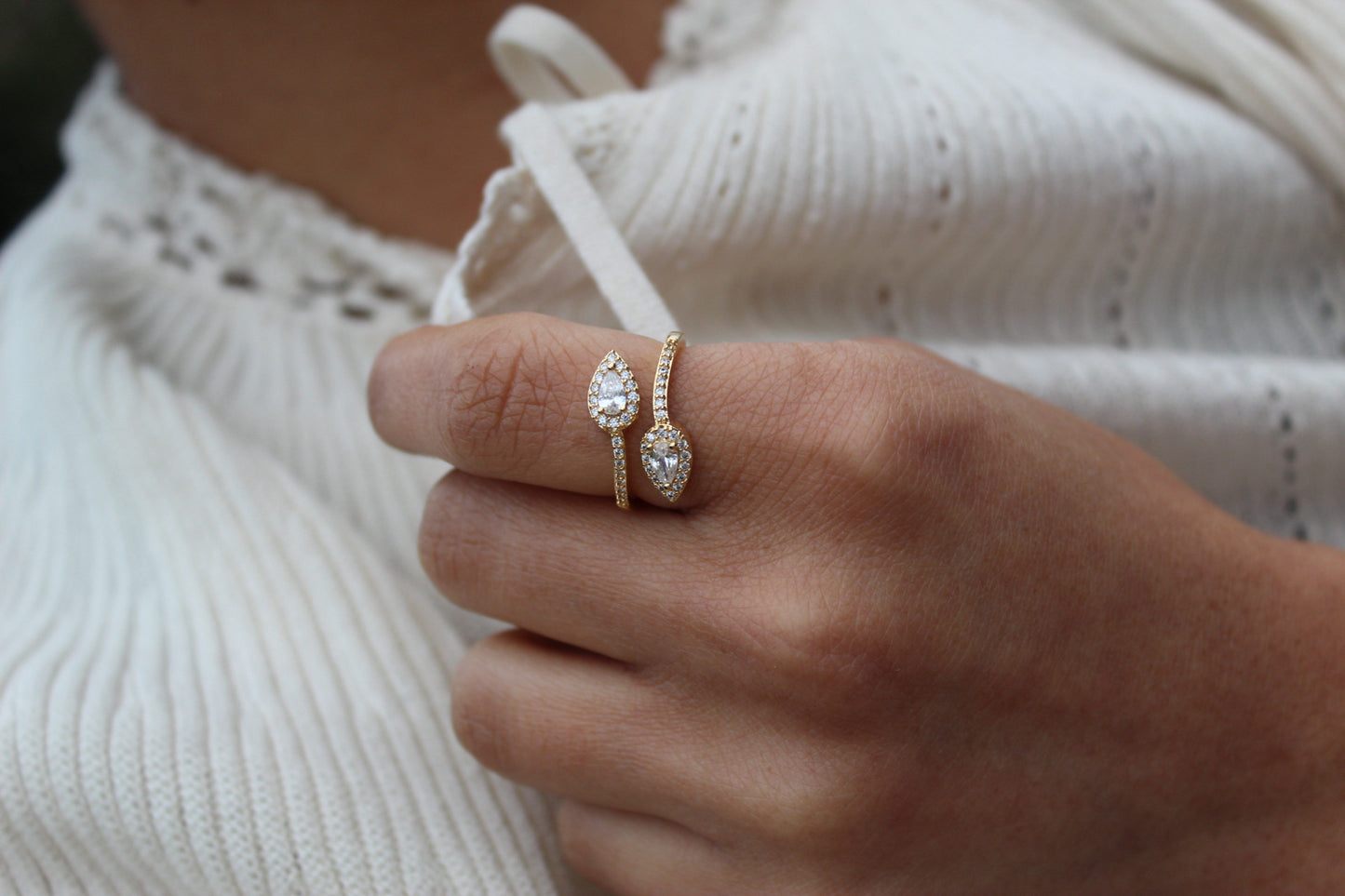 Anillo Dua Drops f. Luz