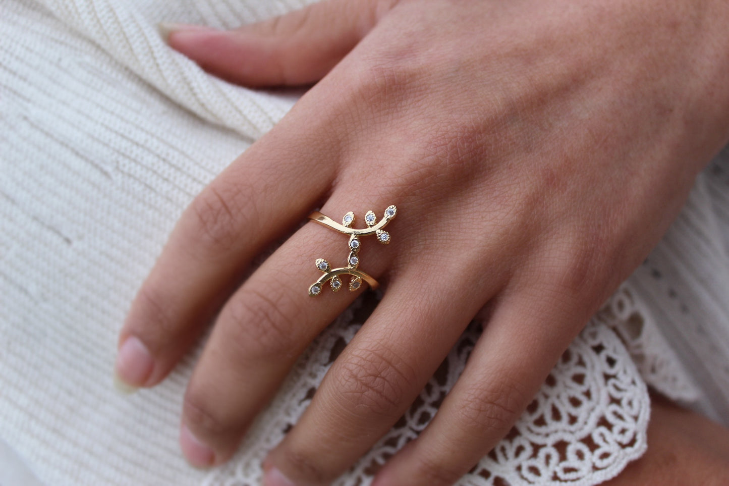 Anillo Dua Hoja Tr. f.