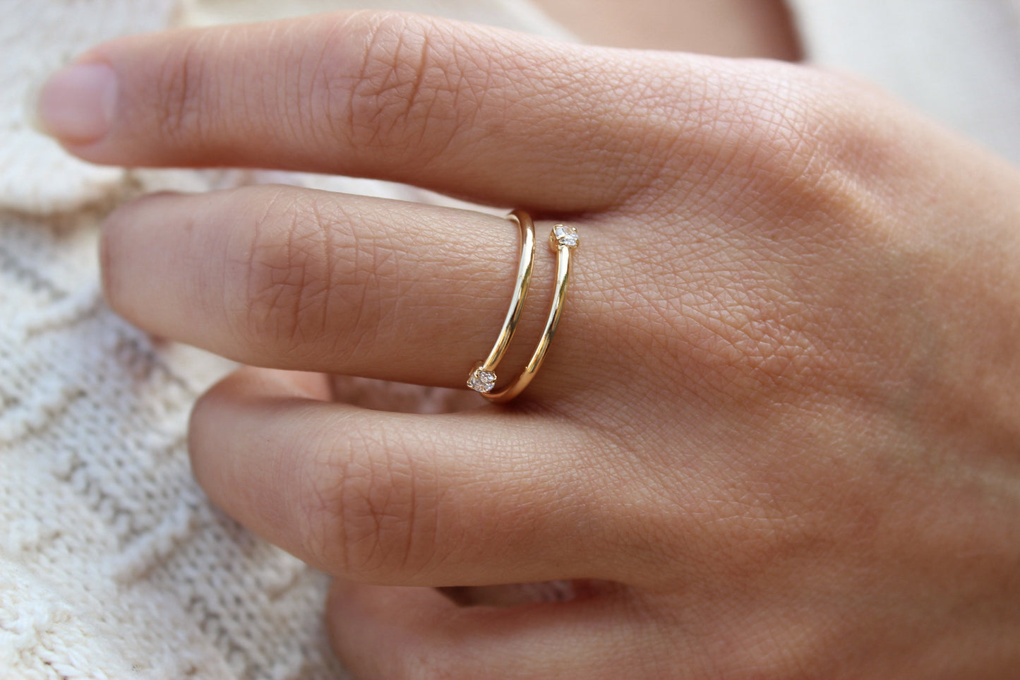Anillo Dua Línea Luz