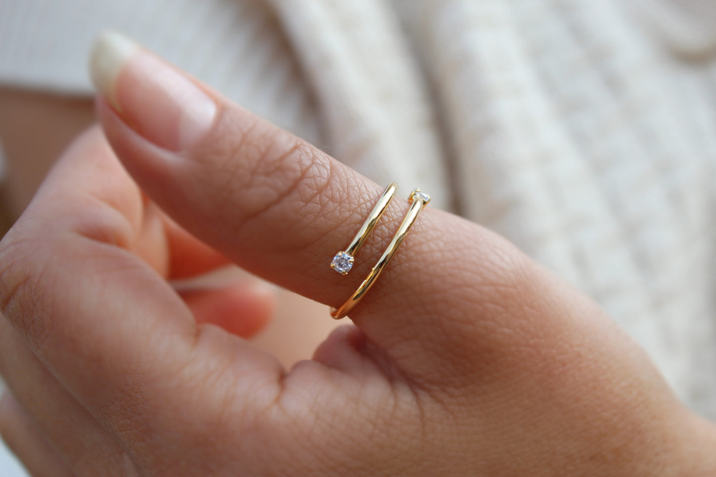 Anillo Dua Línea Luz