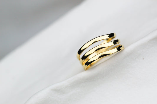 Anillo Líneas Curva