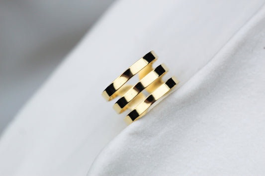 Anillo Tri Líneas