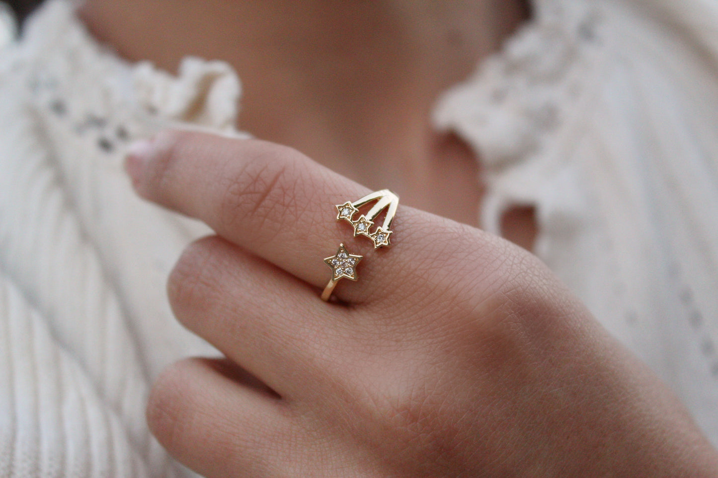 Anillo Tri Stella Frost