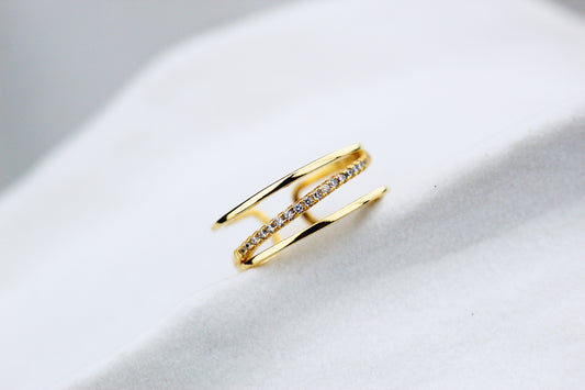 Anillo Dua Línea Frost, elegancia que te envuelve desde el primer instante