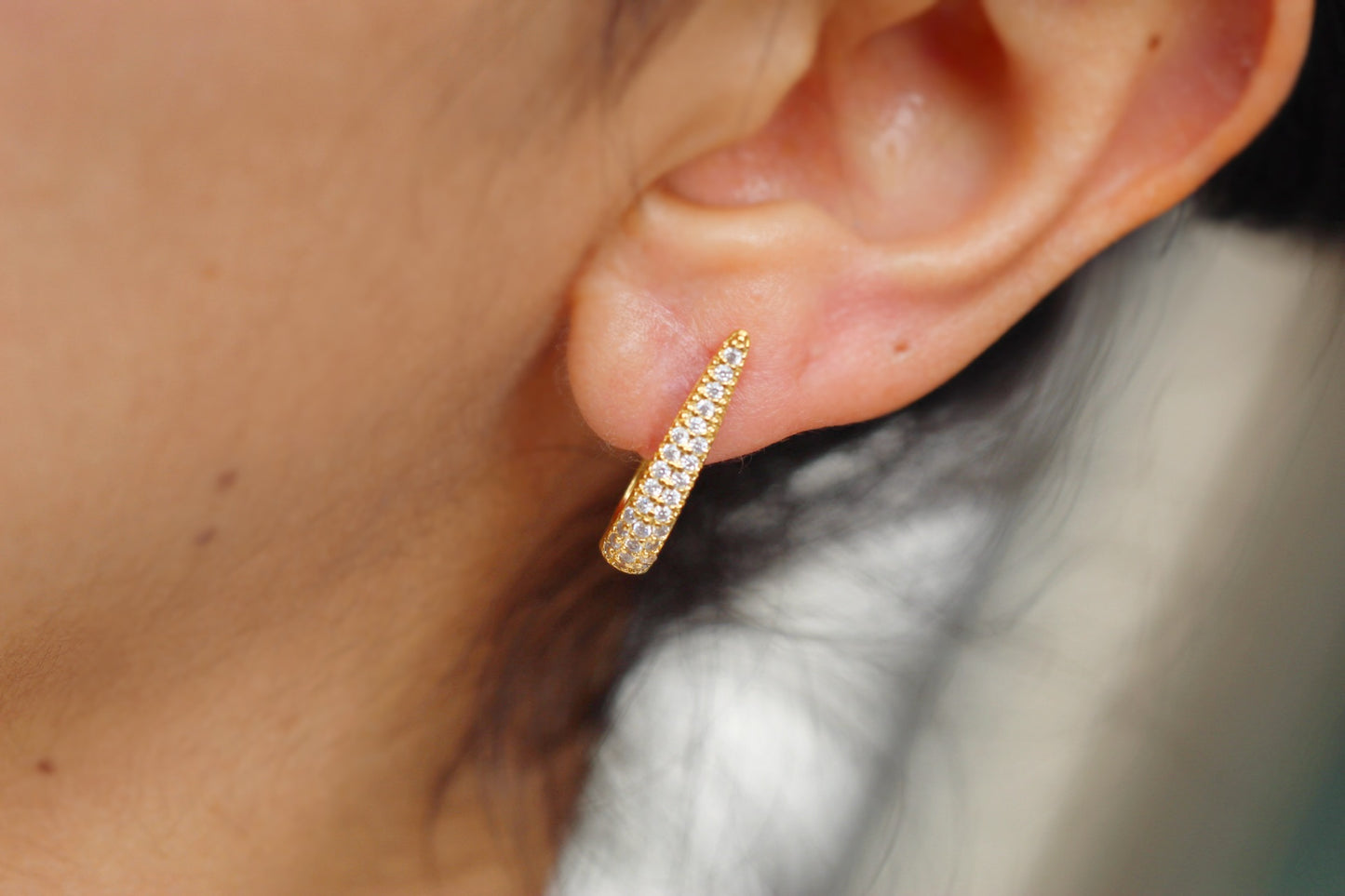 Argollas Borneo Gota Oval f.