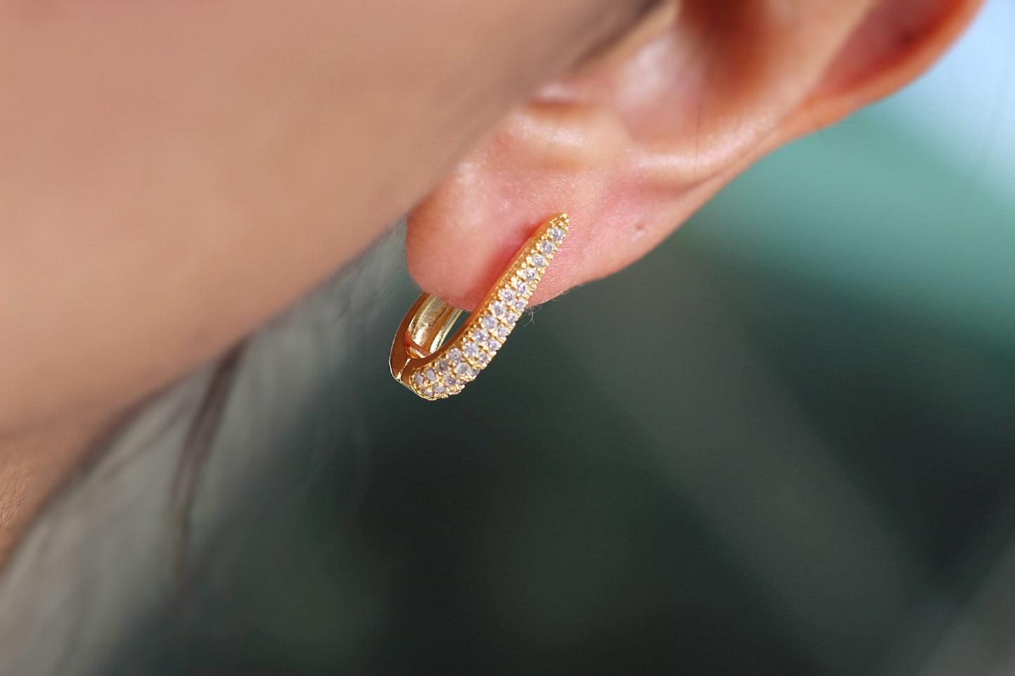 Argollas Borneo Gota Oval f.