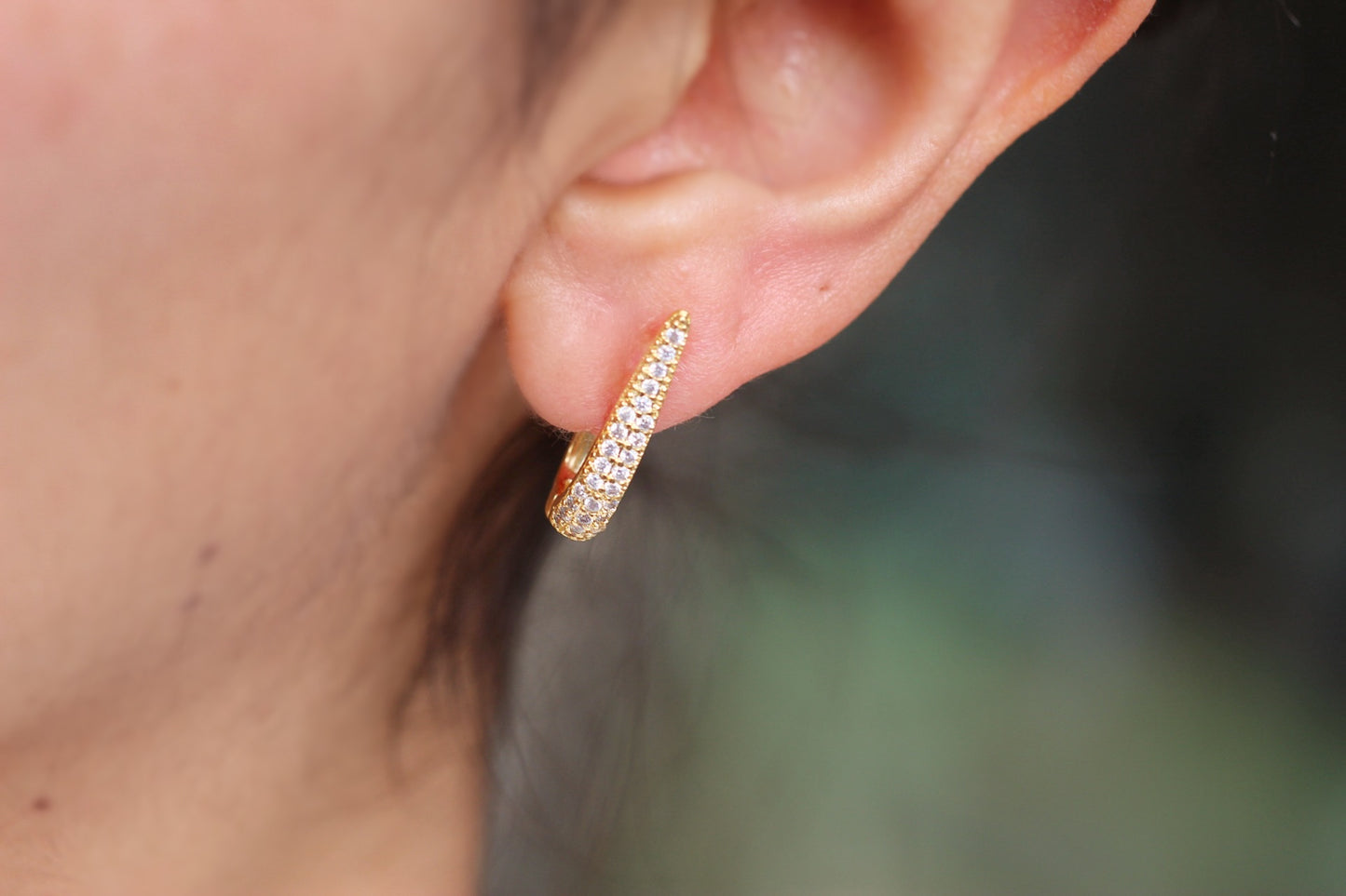 Argollas Borneo Gota Oval f.