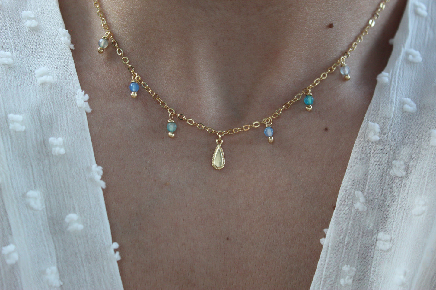 Collar Copelia Drops Piedras, energía y frescura.
