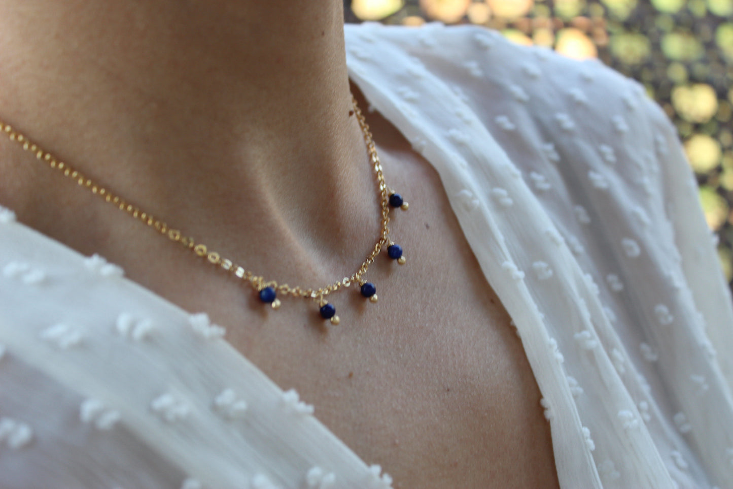Collar Copelia Lapislázuli, esencia auténtica.
