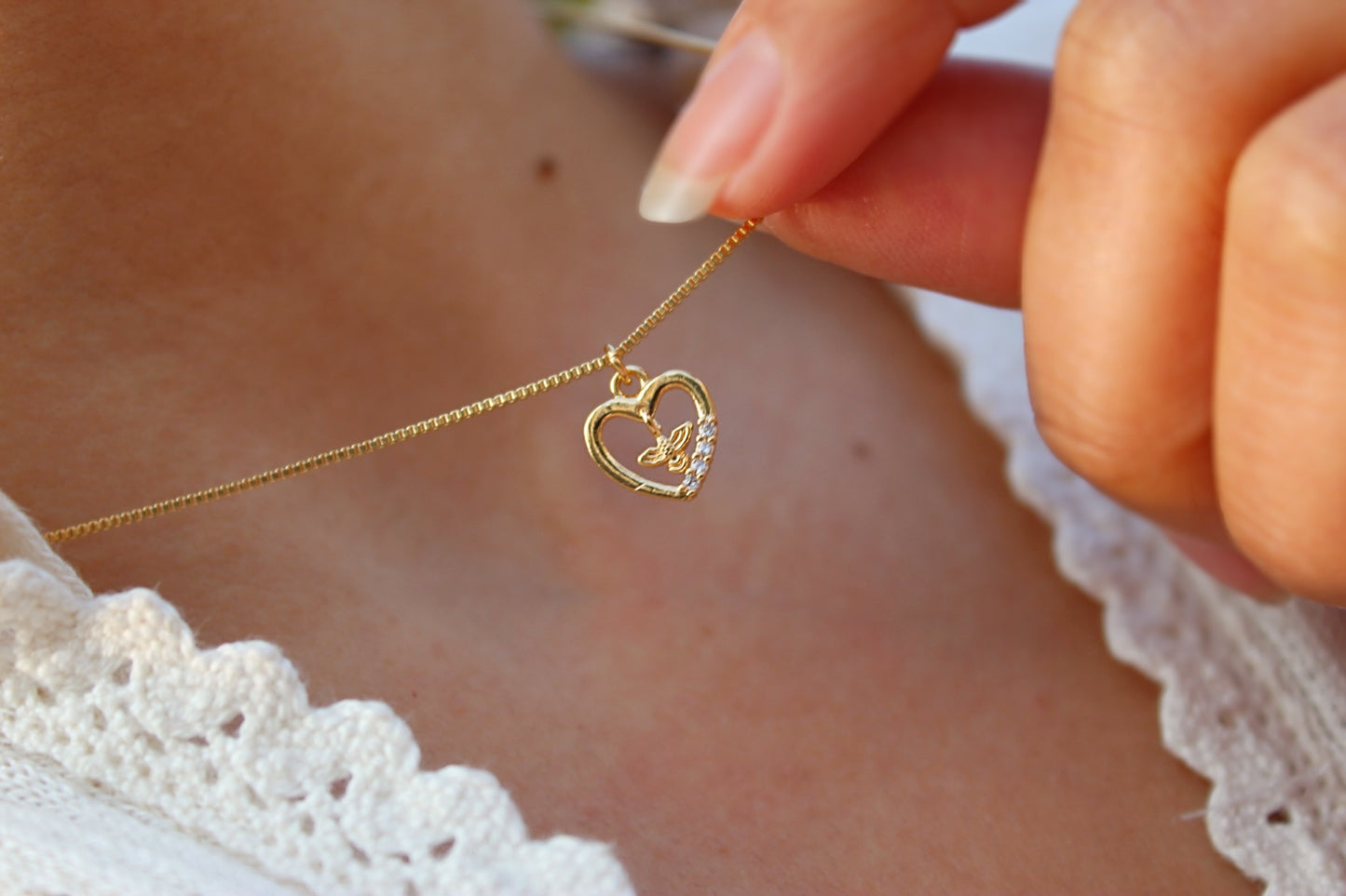 Collar Corazón Espíritu Santo