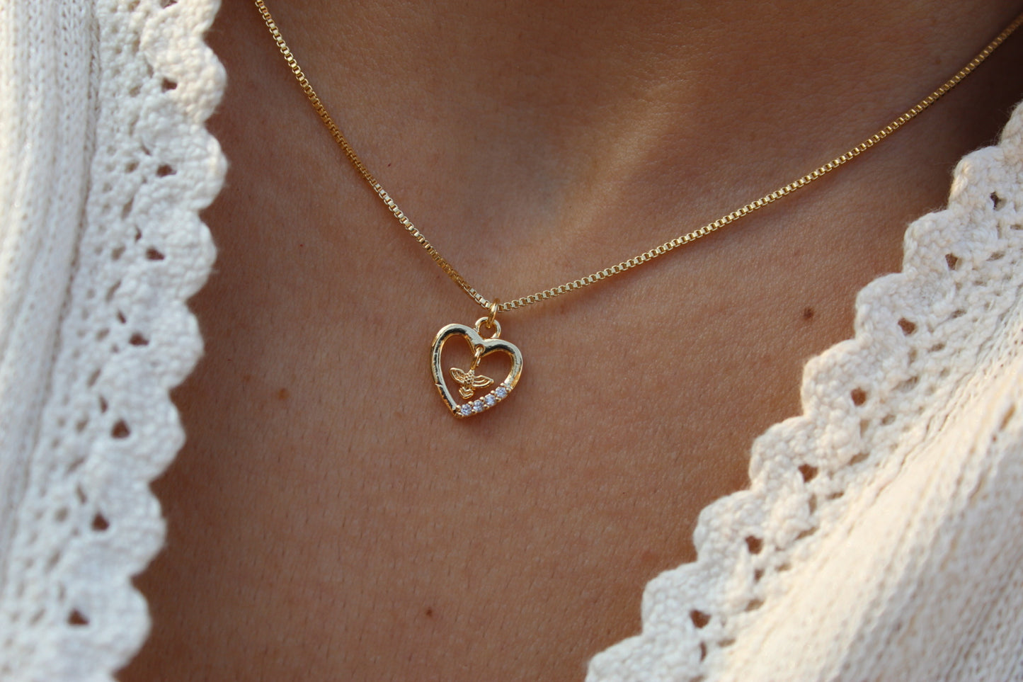 Collar Corazón Espíritu Santo