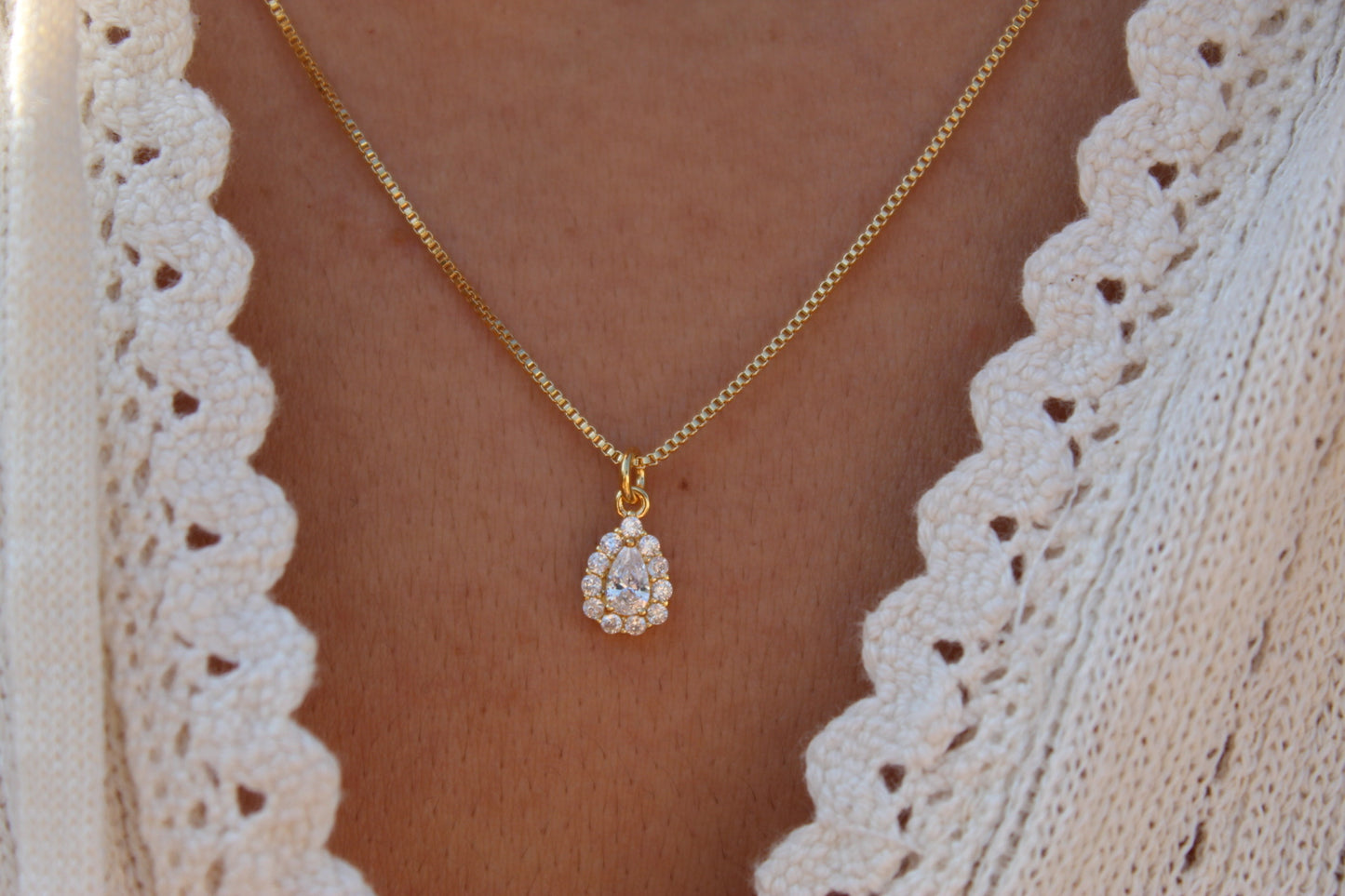 Collar Drops Cir Frost