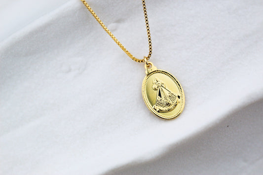 Collar Jesús Bor 1,8, 2 collares en 1: fe que eliges mostrar a tu manera