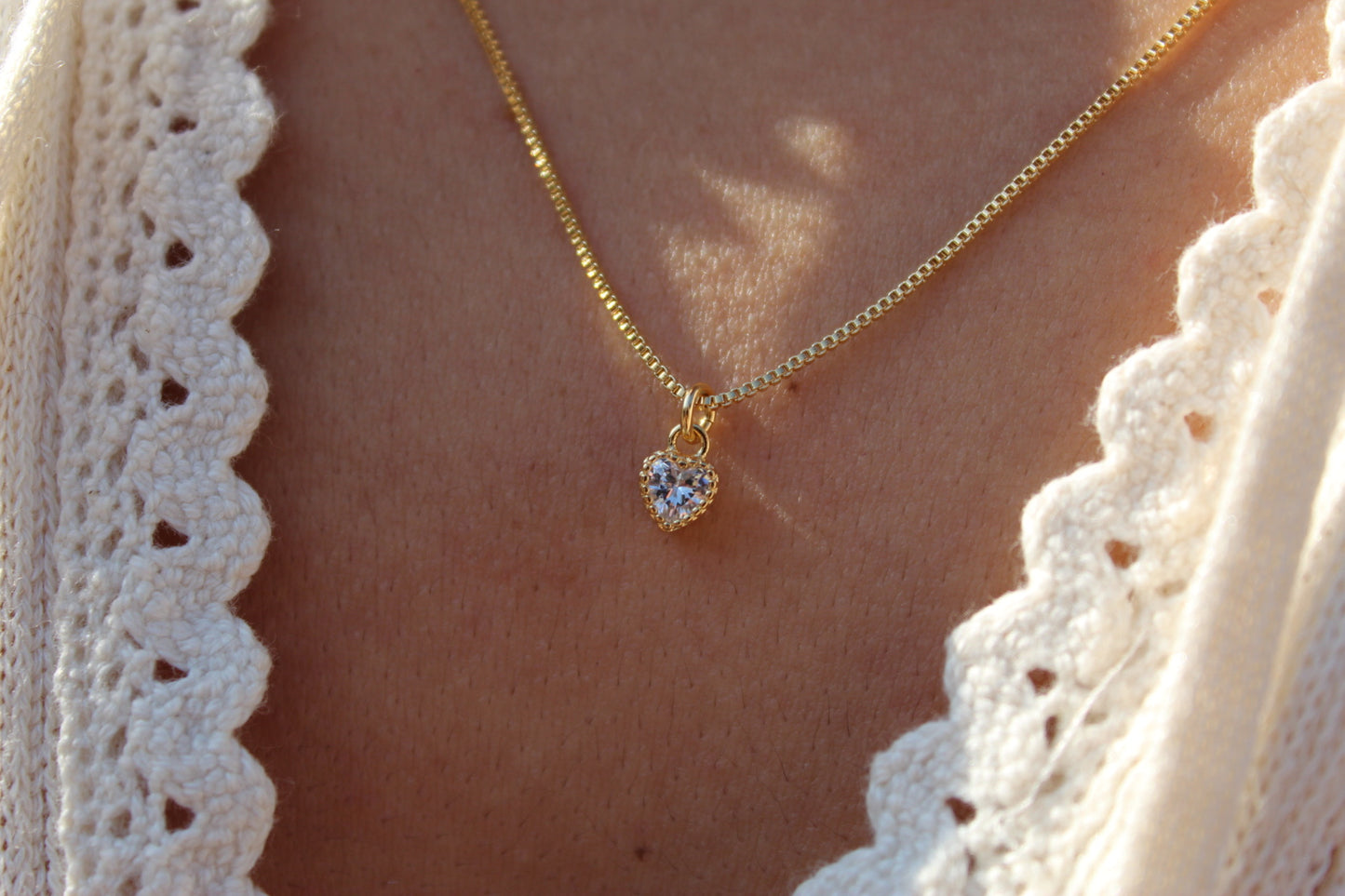 Collar Luz Corazón Bor