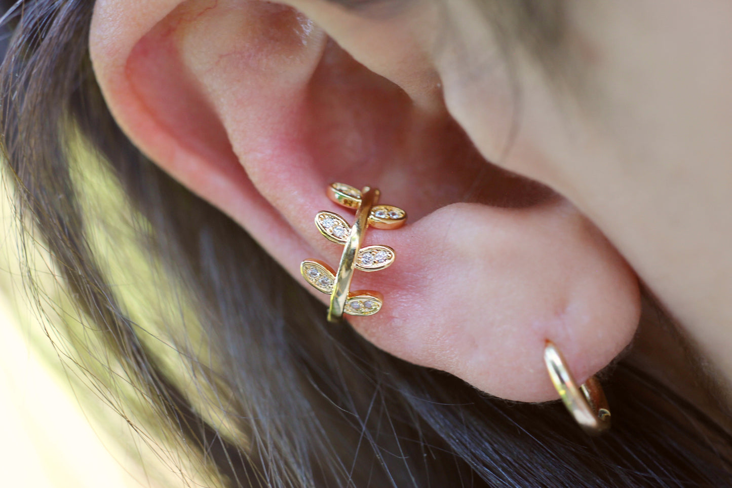 Earcuff Hoja Frost II