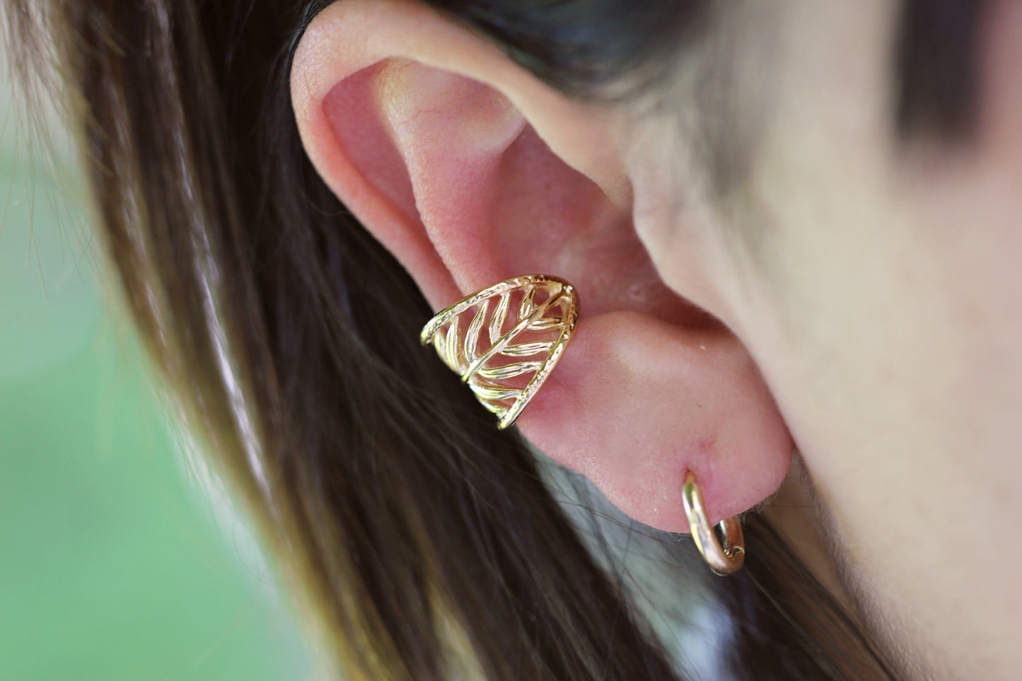 Earcuff Hoja gru
