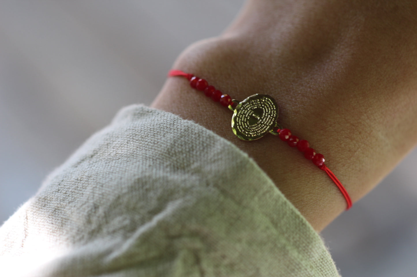Pulsera Padre nuestro cristal
