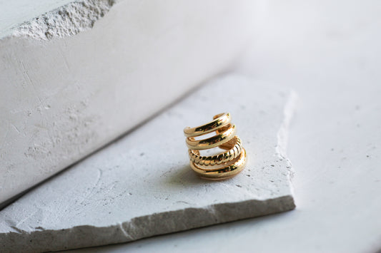 Earcuff Mix Líneas gru