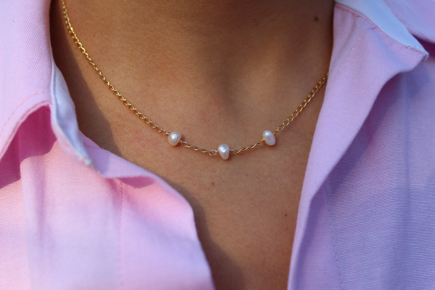 Collar Tri Perla
