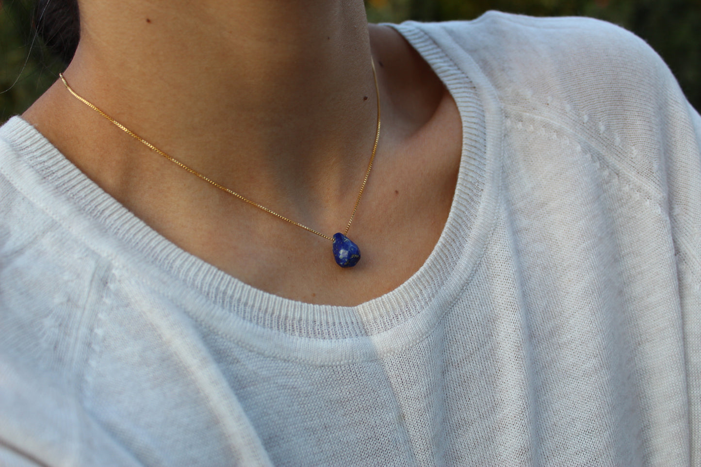 Collar Lapislázuli Drops