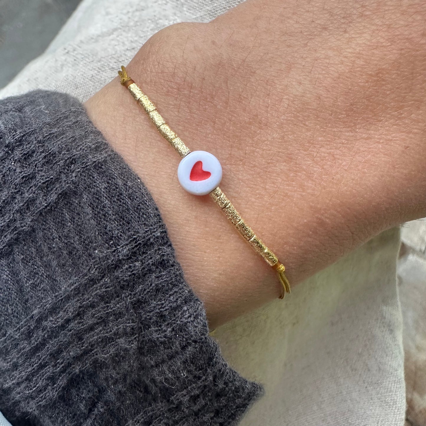 Pulsera Tokio corazón nieve