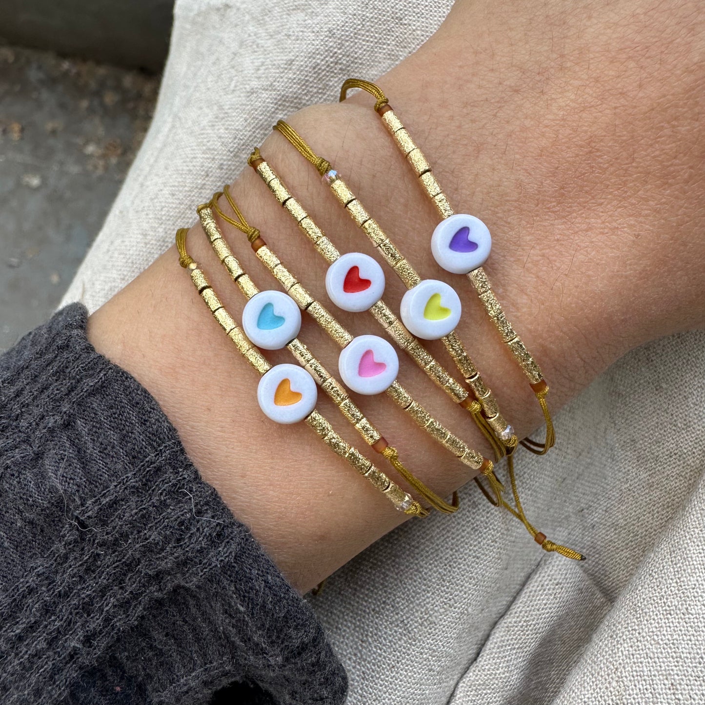 Pulsera Tokio corazón nieve