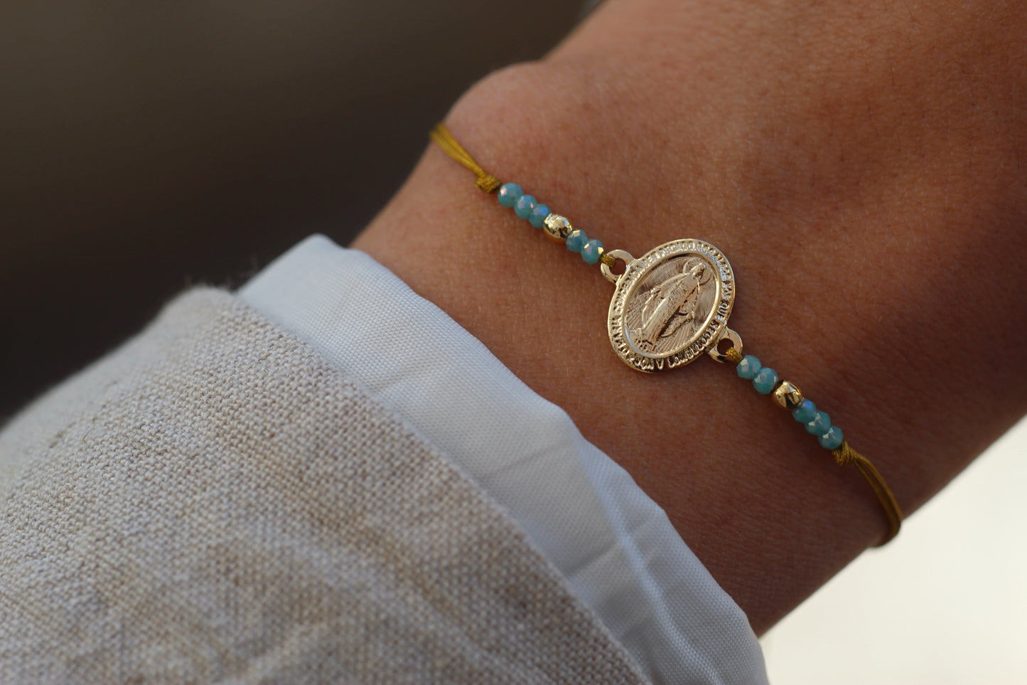 Pulsera Virgen de los Rayos cor