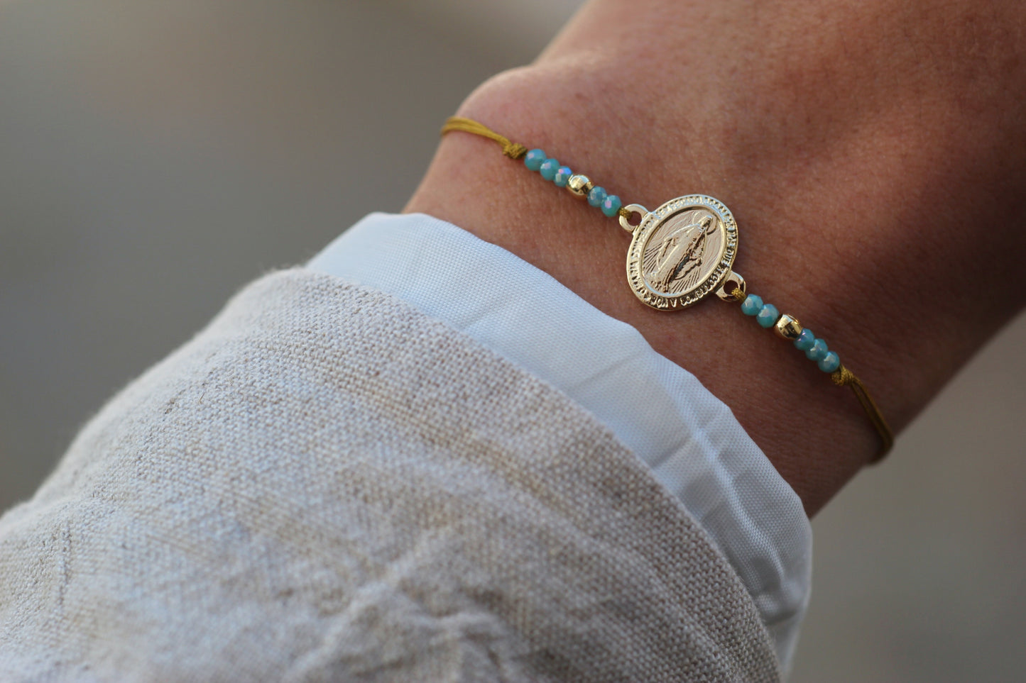 Pulsera Virgen de los Rayos cor