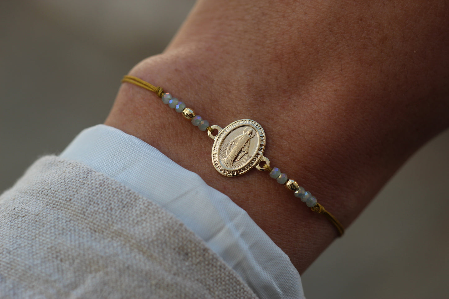 Pulsera Virgen de los Rayos cor