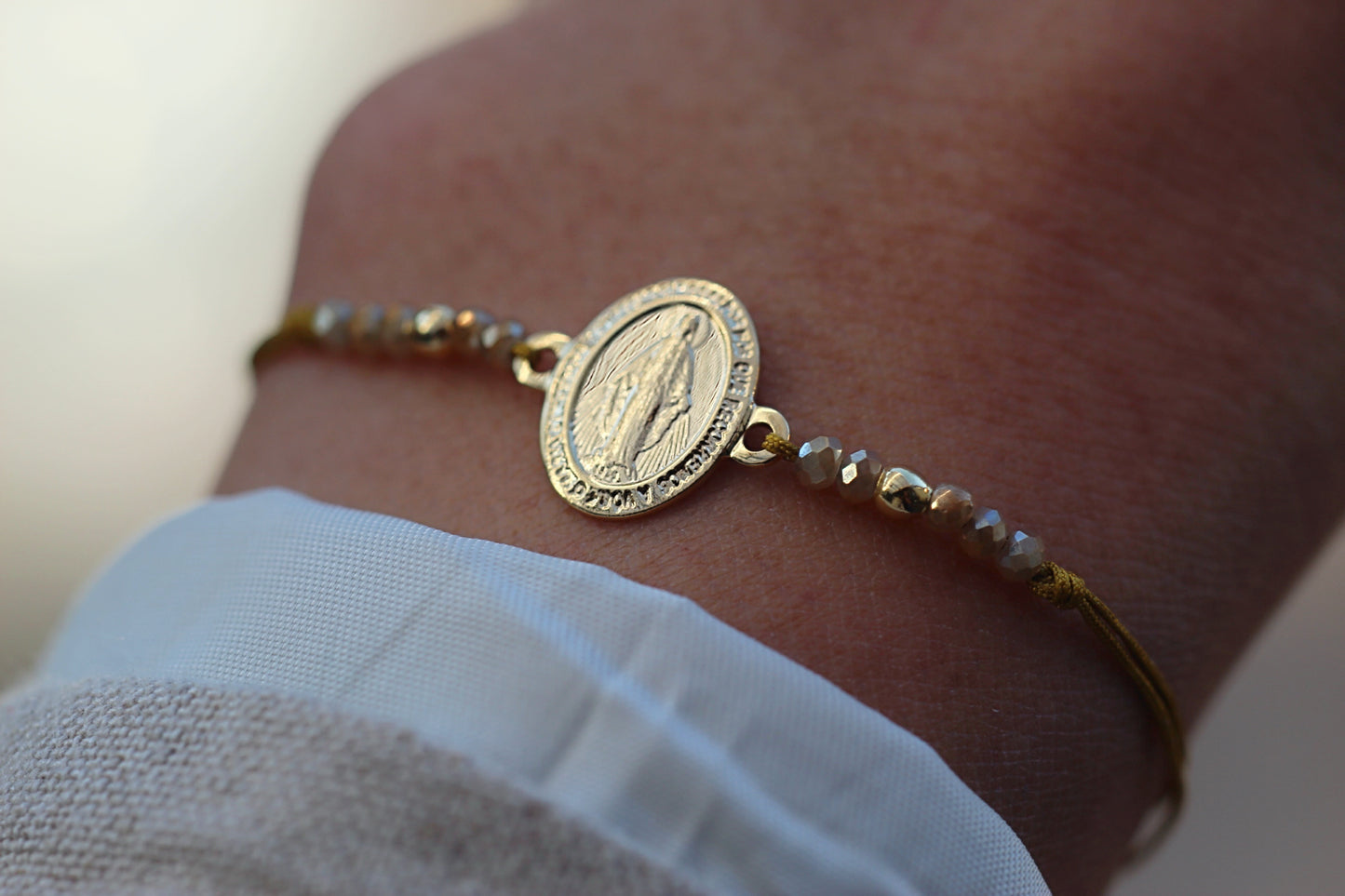 Pulsera Virgen de los Rayos cor