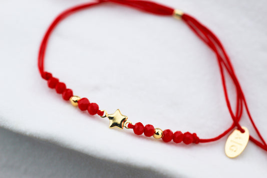 Pulsera BB Estrella 5 Rojo C, un detalle que ilumina tu día