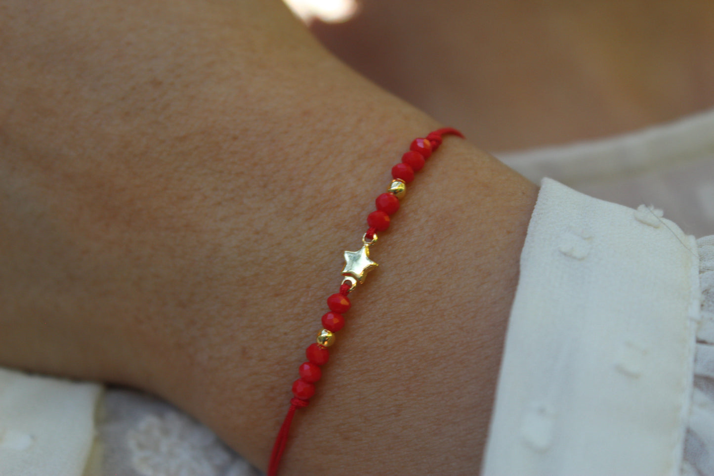 Pulsera BB Estrella 5 Rojo C, un detalle que ilumina tu día