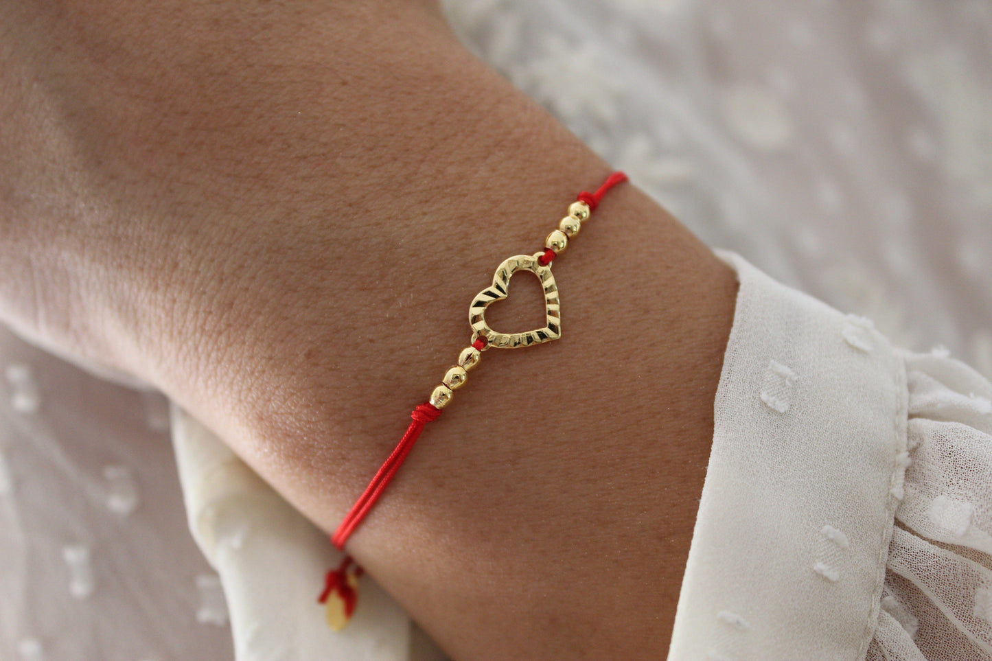 Pulsera Corazón Dubai Rojo, un detalle lleno de cariño
