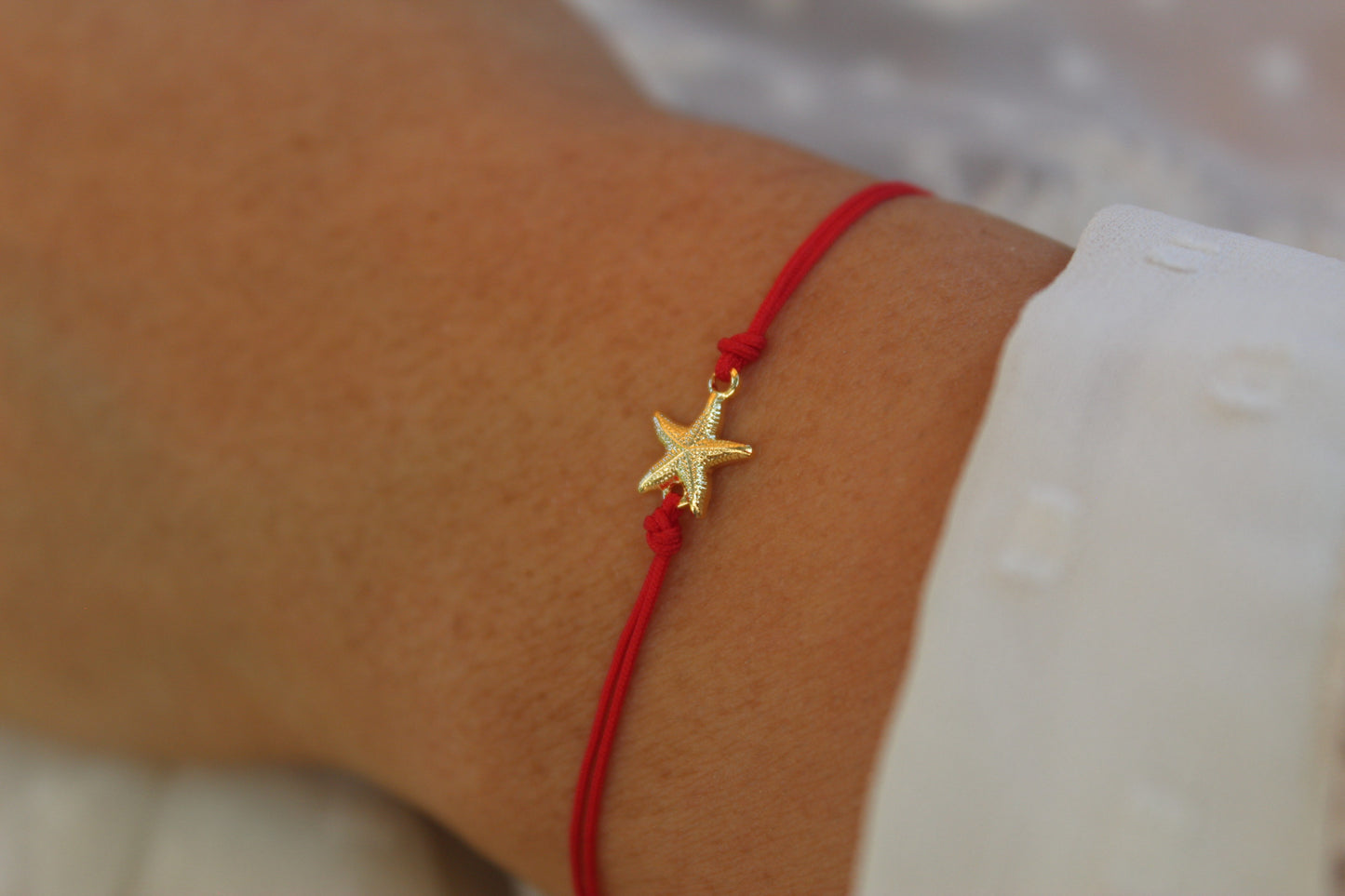 Pulsera Estrella de Mar Rojo, un símbolo del mar que inspira libertad