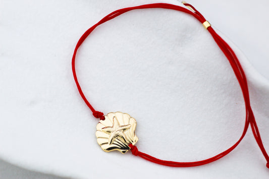 Pulsera Marina Rojo, energía del mar en un detalle delicado