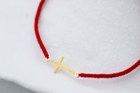 Pulsera Miyu Cruz Tex, fe en un diseño delicado 1