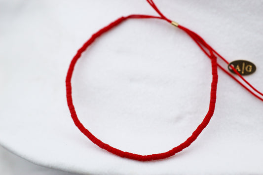 Pulsera Miyu Rojo, minimalismo que combina con todo